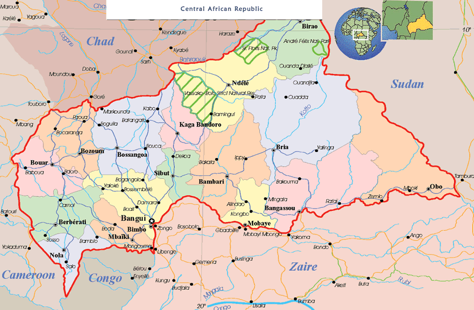 Bambari map